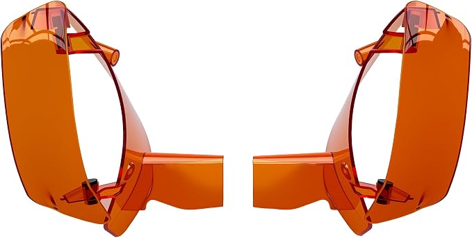 Side Wings Wind Air Deflector Fairing Fit for Harley 2024-2026 CVO Road Glide ST FLTRXSTSE 2024-2026 Road Glide FLTRX 2023-2025 CVO Road Glide FLTRXSE (Orange)