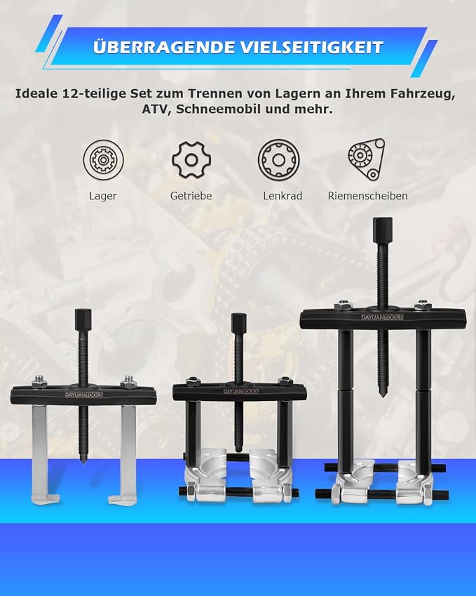 DAYUAN 52 in 1 Custom Bushing Driver Set - Bundle with - Bearing Separator Puller Set