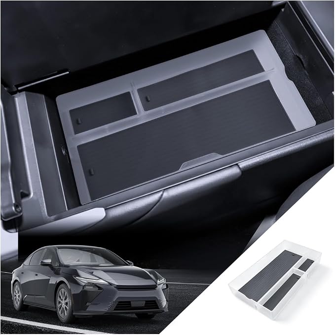 for ES Center Console Organizer 2026 ES 350e/ES 350h/ES 500e Accessories Armrest Tray Middle Storage Box Insert Container Durable ABS Plastic
