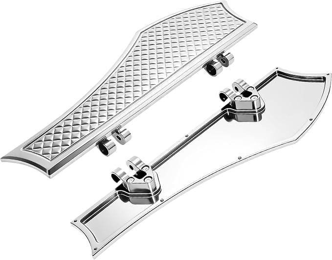 Driver Anti-Slip Stretched Floorboards Foot Pegs for Harley Touring Road King,Road Glide,Street Glide,Electra Glide,Ultra 1986-2025 & Softail Fat Boy,Street Bob Fat Bob,Breakout 86-2017