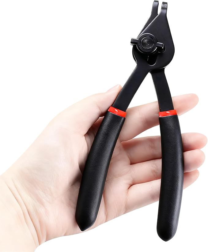 8MILELAKE 12pcs Snap Ring Plier Set, Internal & External Circlip Pliers Kit, Straight/Bent Jaw Tips for C-Clip Ring Remover
