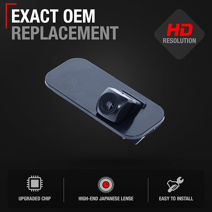Rear View Backup Camera, Reverse Park Assist - Compatible with 2017-2019 Toyota Corolla - OEM 867A002040, TO1960143