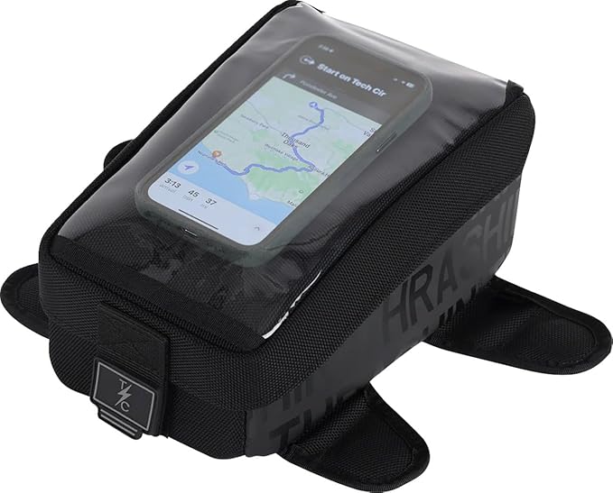 Thrashin Supply 3.5L Black Magnetic Tank Bag (TSB-0017)