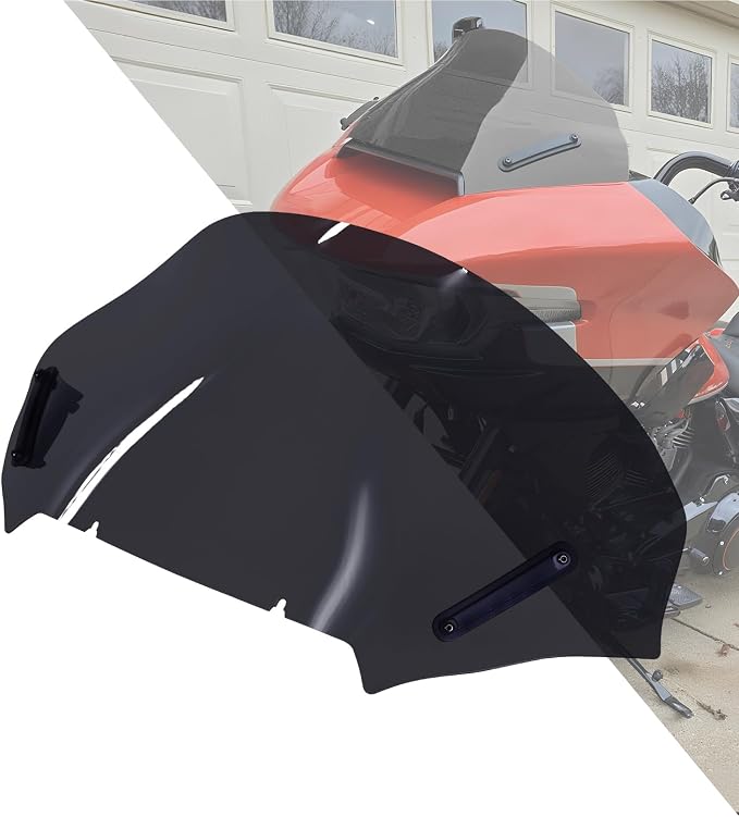 Road Glide Windshield 13.5" Wave Fairing Windscreen Cover for Harley FLTRX 2024-2025, FLTRXSE 2023-2025, FLTRXSTSE 2024-2025 Black