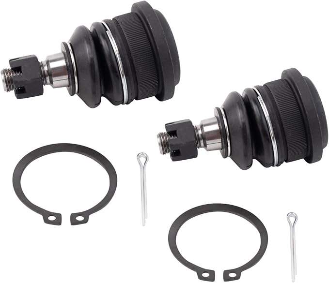 TRQ Front Lower Driver and Passenger Side Ball Joint Set Compatible with 11-15 Hyundai Accent 11-16 Elantra 13-14, Coupe 13-17 Elantra GT 12-17 Veloster