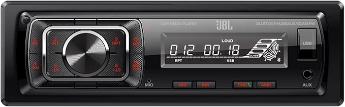 JBL Celebrity150 Single DIN Bluetooth FM Radio USB/AUX SD Card High Power Mechless with F/R and Sub Output Car Media Receiver