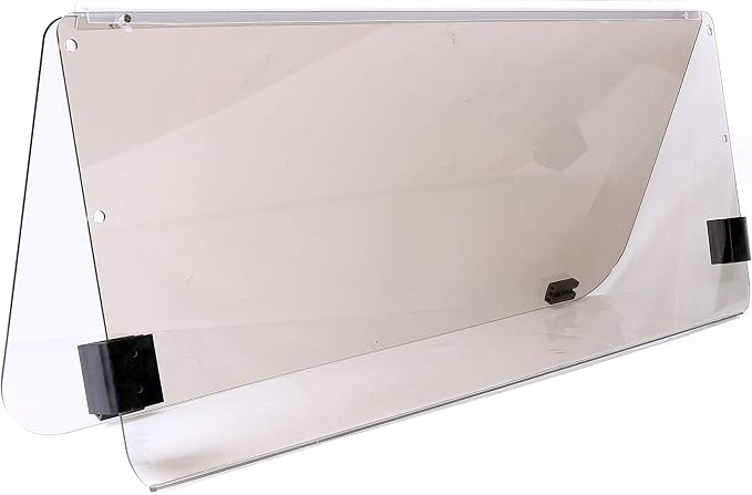 ECOTRIC Tinted Windshield Compatible with Yamaha G22 Models 2003-2006 Folding Down Tinted with Anti-UV and Impact Resistant Acrylic