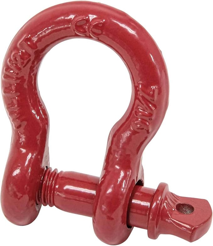 Mytee Products 7/16" Anchor Shackle Forged Carbon Steel w/Alloy Screw Pin WLL # 1.5 Tons (3,000 lbs)|Double Rust Protection Heavy Duty D Ring Shackle for Towing, Rigging & Vehicle Recovery (10 Pack)