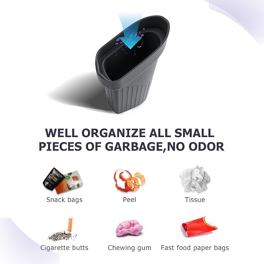 LUWU Car Trash Can for RAV 4 2026, Waterproof Silicone Auto Garbage Bin, Portable Door Mount Trash Bin, Interior Accessories for RAV 4 2026