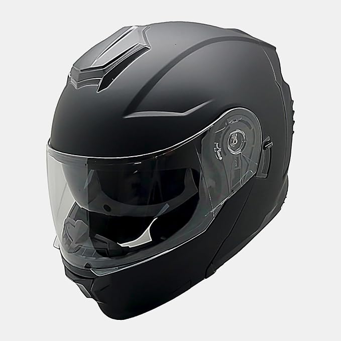 1Storm Motorcycle Street Bike Modular/Flip up Dual Visor Sun Shield Full Face Helmet HJK920