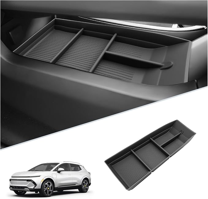 SKTU 2024 2025 2026 Chevy Equinox EV Center Console Organizer for 2024 2025 2026 Chevy Equinox EV Lower Center Console Tray 2024 2025 2026 Chevy Equinox EV Accessories Under Console Organizer