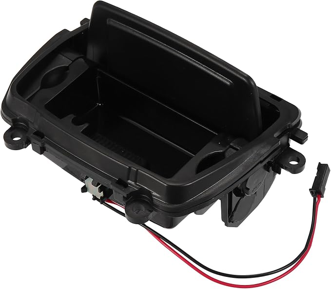 X AUTOHAUX Front Center Console Ashtray Cover Case Replacement 51169206347 for BMW F10 F11 520 523 525 528 530 535 550 Black
