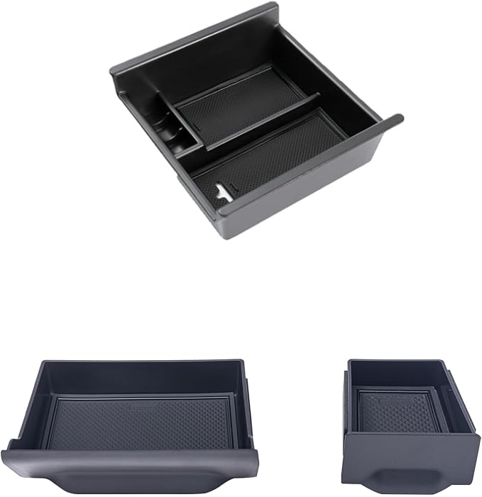 JDMCAR Storage Drawer and Center Console Organizer (Black Trim) Compatible with Toyota 4Runner Accessories 2014-2022 2023 2024