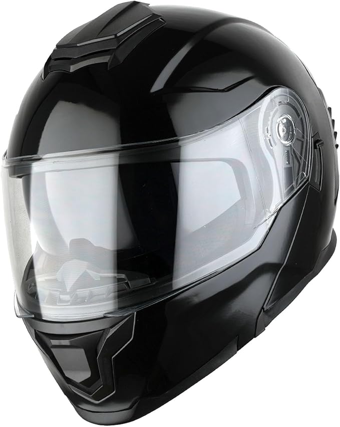 1Storm Motorcycle Street Bike Modular/Flip up Dual Visor Sun Shield Full Face Helmet HJK920