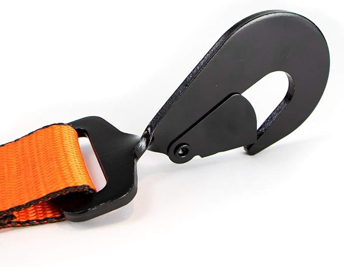 VULCAN Car Tie Down with Twisted Snap Hooks - 2 Inch x 96 Inch - 2 Pack - PROSeries - 3,300 Pound Safe Working Load