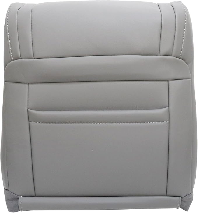GXARTS Driver and Passenger Side Bottom & Top Lean Back Replacement Leather Seat Cover Gray Compatible with Toyota Tundra Work Truck 2007 2008 2009 2009 2010 2011 2012 2013