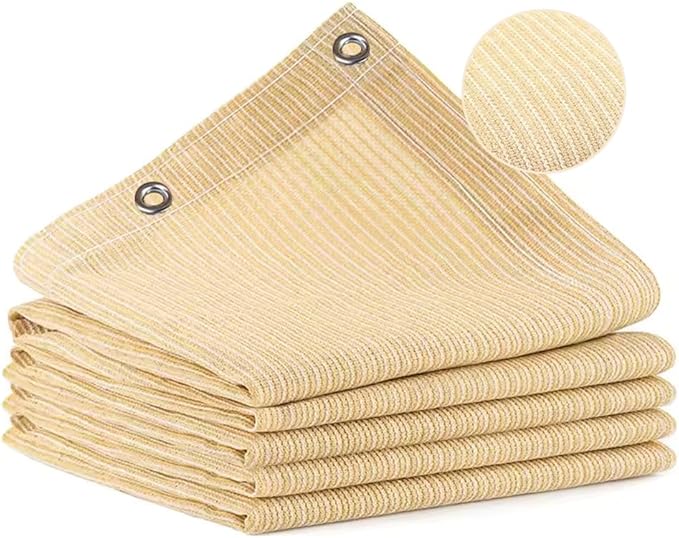 90% Shade Cloth for Patio, 12X12 FT Pergola Shade Cover, Breathable Sun Shade Fabric for Beach, Deck, Porch, Gazebo, Carport, Outdoor Sunshade Screen for Garden, Balcony, Pool.