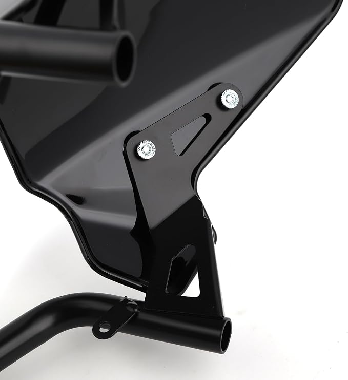 Mokuo Motorcycle Windshield in ABS Material Compatible with Honda Navi 2022 2023, Upgraded 3mm Thickness Come with Mounting Bracket,Black Color