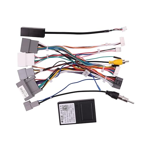 16PIN Car Radio Wire Harness with Canbus Adapter for 2012-2016 Honda CRV 2.0L 2012-2015 Civic Support Steering Wheel Controls, Factory Backup Camera for Aftermarket Android Stereo Head Unit
