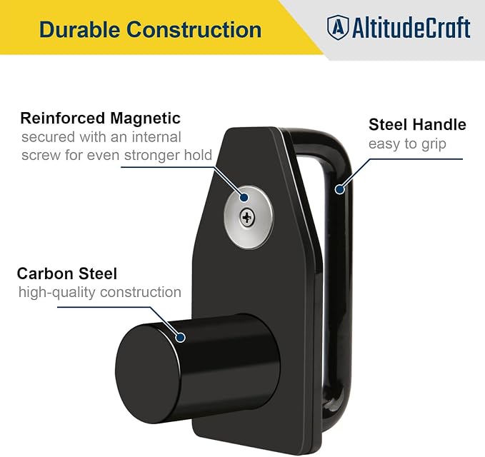 Tandem Slide Stopper for Semi Truck, Strong Magnetic Axle Stop Device for Dry Van & Refrigerator Trailer, Heavy Duty Carbon Steel Lock Pin Stopper, Semi Truck Accessories