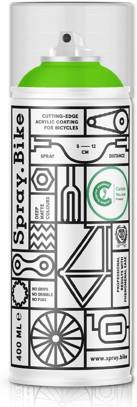 Spray.Bike Spray Paint | Designed Mainly for Bicycles | Multi-Use Acrylic Spray Paint for Metal, Plastic | High Coverage Bike Paint, 400ml