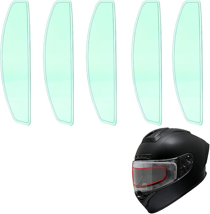 Universal Anti Fog Film for Motorcycle Helmet Visors,Helmet Visor Protector Anti Fog Sticker for Cold Mornings and Rainy Days,(5-Pack)