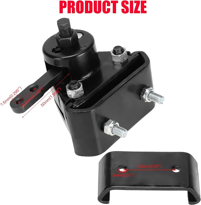GREHUA Go Kart Brake Kit Compatible with Yerf-Dog Manco 9598 9597 ASW Bristers Airheart MB-1, Mechanical Disc Brake Caliper with Bracket for Predator 212cc 196cc 6.5hp GX160 Drift Trike Go Cart Parts