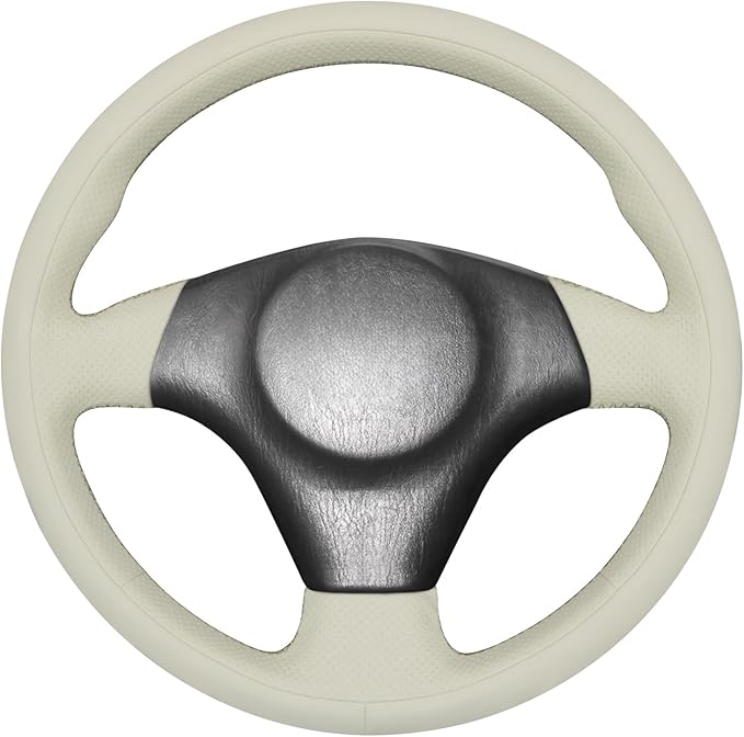 MEWANT Hand Stitch Steering Wheel Cover for Toyota RAV4 1998-2003 / Celica 1999-2006 / Corolla 2003-2008 / Matrix 2002-2008 / MR2 1999-2007 / Supra/Caldina, Custom Fit DIY Wrap Interior Accessories