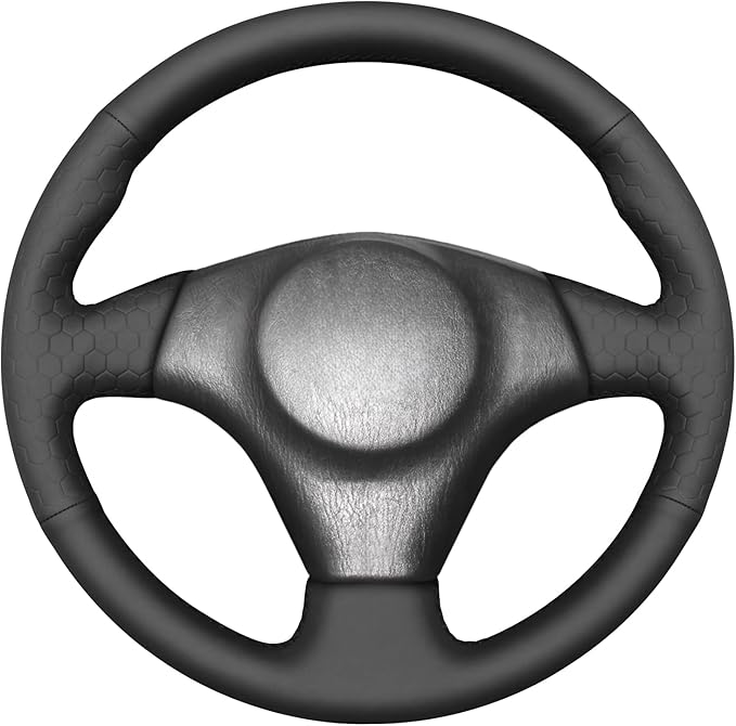MEWANT Hand Stitch Steering Wheel Cover for Toyota RAV4 1998-2003 / Celica 1999-2006 / Corolla 2003-2008 / Matrix 2002-2008 / MR2 1999-2007 / Supra/Caldina, Custom Fit DIY Wrap Interior Accessories