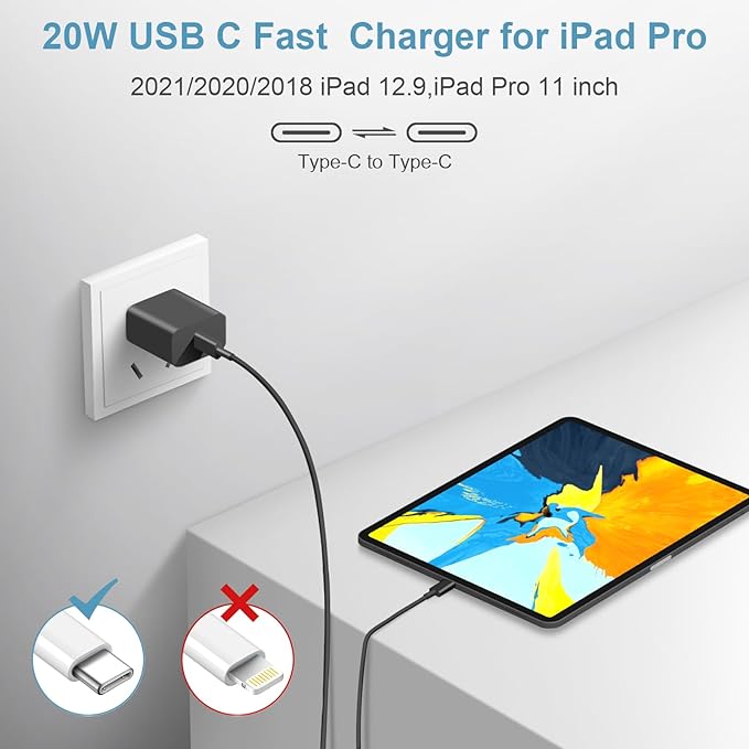 iPhone Charger Fast Charging 10FT iPhones 17 16 15 Charger 3 Pack Type C Chargers USB C Charger Compatible with iPhone Air 17/17 Plus/17 Pro/17 Pro Max/16/16 Plus/16 Pro/AirPods(Black)