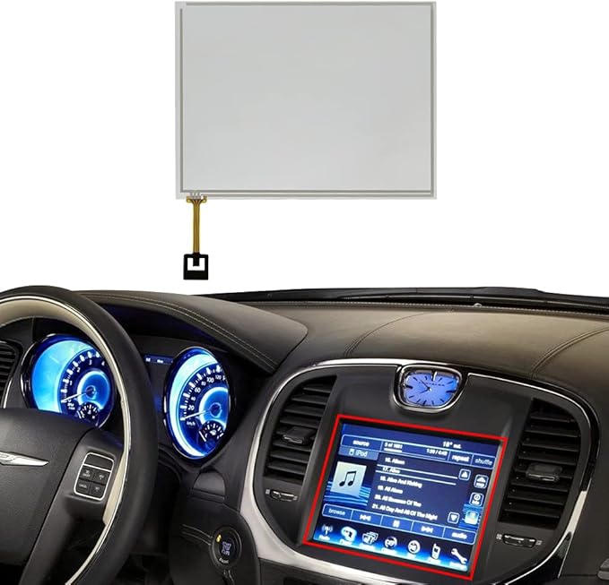 BENET 8.4in Touch Screen Digitizer Compatible with Chrysler Dodge Maserati Uconnect 3 RB5 RE2 Radio Navigation Display Monitor