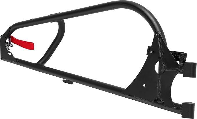 ALMULOO Passenger Side Upper Door Frame Compatible with Can-Am Maverick X3 XRS X3 RS RR 2017-2024, Aluminum Front Right Door Frame Replacement, Powder-Coated Black (2 & 4 Door Models)