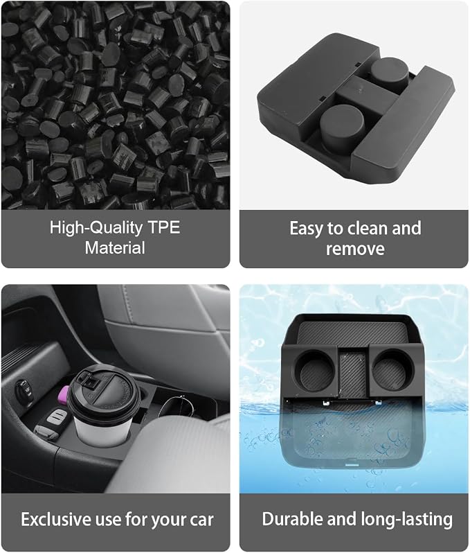 CDEFG for 2026 Hyundai Palisade Lower Console Organizer with Cup Holder | for 2026 Hyundai Palisade Accessories, Under Console Floor Organizer Storage Box with Cup Holder Insert Tray