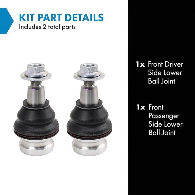TRQ Front Lower Ball Joint Set Compatible with 20-22 Audi A6 allroad 19-22 A6 Quattro A7 Sportback 18-22 Q5 Q5 PHEV 21-22 Sportback 03 RS6 RS6 Avant RS7 S6 S7 SQ5 SQ5