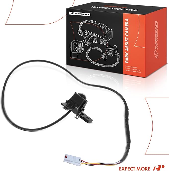 A-Premium Park Assist Camera Rear View Backup Reverse Camera Compatible with GMC Models - 2017 2018 2019 Acadia