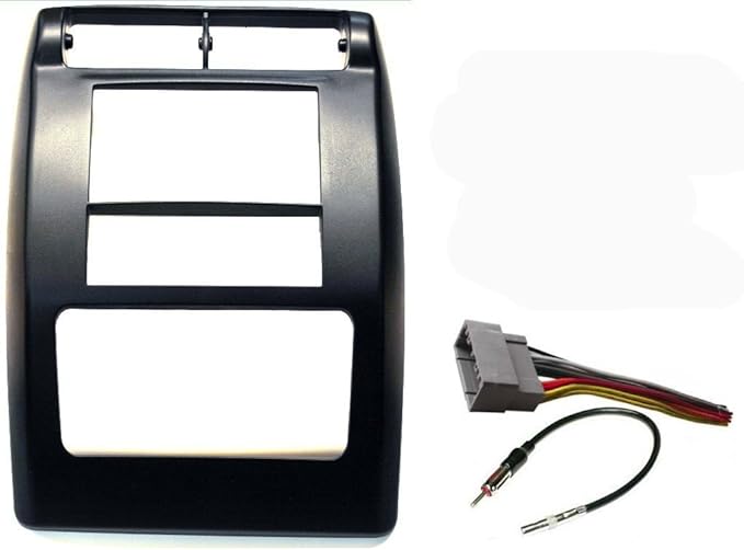 Aftermarket Double Din Radio Stereo Car Install Dash Kit Compatible with Jeep Wrangler 2003-2006
