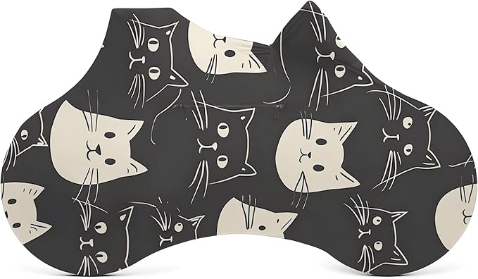 Bike Cover with 5 Zippers, Anti-Scratch Bicycle Storage Guard for Apartment & Garage, Fits Wall Hangers & Car Racks, Dust-Proof Full Protection for Most Bikes (Cat)