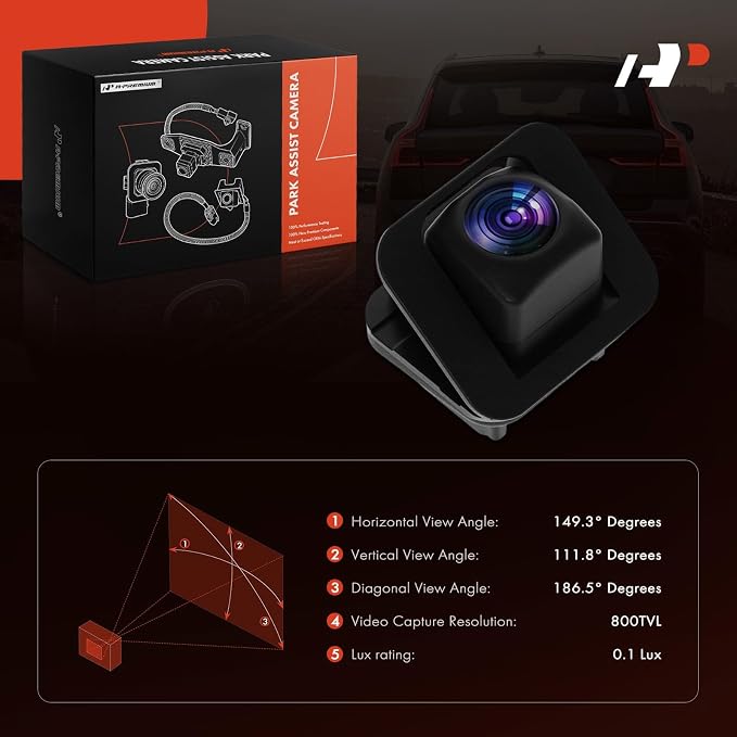 A-Premium Rear View Backup Camera Compatible with Honda | Parking Camera for 2022 Civic Hatchback
