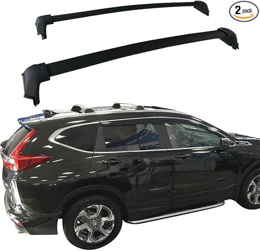 for 2017-2022 Honda CR-V CRV Roof Rack Cross Bars Top Rail Luggage Carrier Pair Set Black(Need Factory Side Rails)
