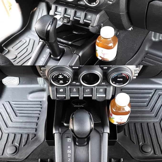 3PCS ABS Central Control Gear Side Storage Box for Suzuki Jimny 2-Door 3-Door 4-Door 5-Door 2019-2026 Gear Shift Organizer Tray Center Console Armrest Storage Box