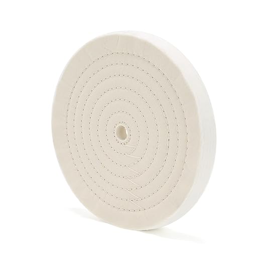 SCOTTCHEN 10 inch Buffing Polishing Wheel Extra Thick Fine Cotton (70 Ply) for Bench Grinder with 3/4” Arbor Hole-1 Pack