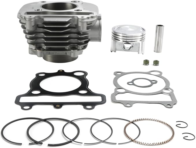 67mm Cylinder Piston Gasket Top End Rebuild Kit for Yamaha TW200 Trailway 1987-2024 YFM200 Moto-4 1985-1989 YTM200 Tri-Moto 1983-1985 - Replaces 21V-11310-00 36X-11631-00-A0 1NU-11181-00