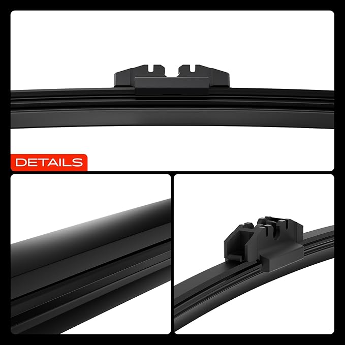 A-Premium 22"/22"/11" Windshield Wiper Blades Compatible with Ford Expedition & Lincoln Navigator, 2018-2024 - Front Rear Wipers Blade Set for Hook/FR_DH, with Wear Indicator & Towel (Pack of 3)