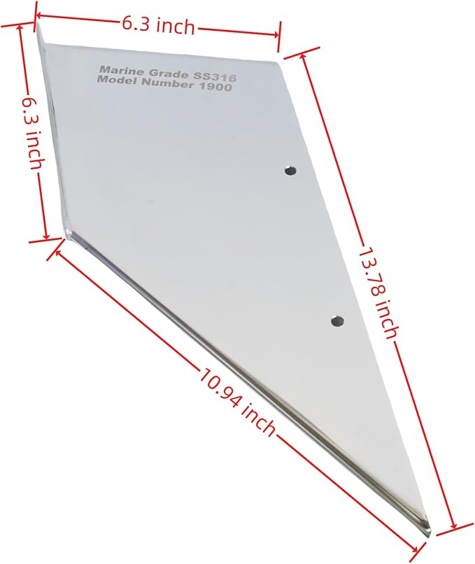 27051 Stern Drive Skeg Protector Guard for Mercruiser Bravo 1 and 3 Motor | SeaSierra-5000 Lower Unit Skeg Cover, Damage Repair, Replace 35-SS615, Marine Grade 316 Stainless Steel