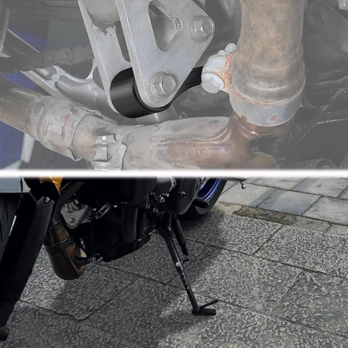 Xitomer Adjustable Kickstand & Lowering Link Fit for MT09/MT09SP/TRACER 9 GT 2021-2024, Fit for XSR 900 2022-2024 Motorcycle Side Stand & Lowering Kit