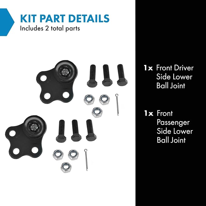 TRQ Front Lower Ball Joint Set Compatible with 97-98 Buick 97-05 Chevrolet 97-04 Oldsmobile Pontiac
