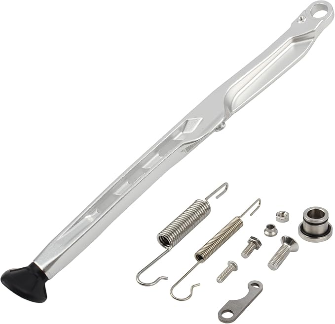 Dirt Bike Parking Side Stand Kickstand Kit,Motorcycle Kickstand Side Stand Springs Support Stand For EXC EXCF XCW XCF-W XC XCF 125 150 250 300 350 450 2023 2024(Silver)