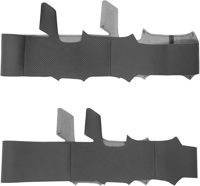 Leather Carbon Fiber Steering Wheel Cover for Chevrolet Blazer Silverado (1500) 2019-2025 / Silverado (2500/3500) 2020-2025/ Suburban Tahoe 2021-2024 Custom Stitched Interior Accessories
