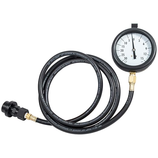 TU-32-6 Diesel Fuel Pressure Tester Kit with Test Gauge and 6Ft Hose Fit for GM 6.6L Duramax Engines