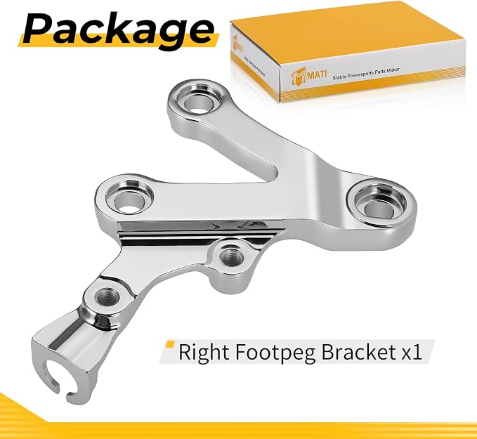 M MATI Right Footpeg Bracket for Kawasaki N-inja ZX-6R ZX600 N-inja ZX-9R ZX900 1998-2003 Z-ZR 600 2005-2008 35011-1875